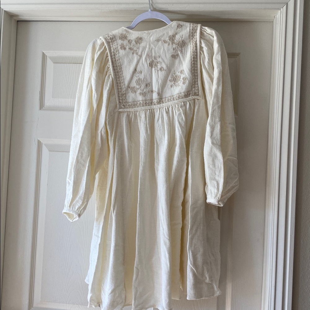 Unsubscribed Crafty Mini Cream Dress Sz 6. NWOT. Sz 6. Box4 - Picture 3 of 5